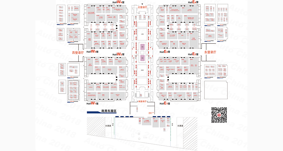 北京車(chē)展展位圖